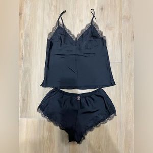Victoria Secret Black Pajama Set